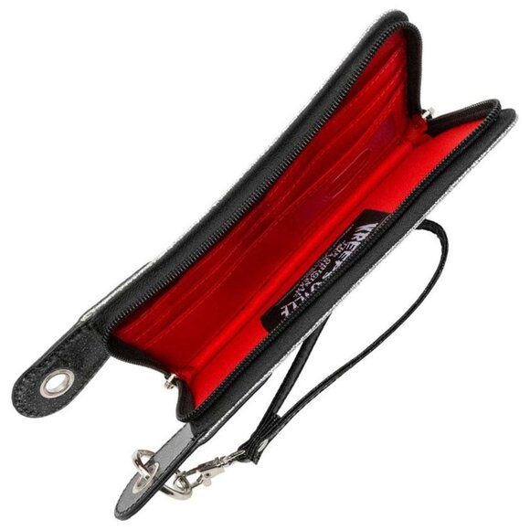 Bloody Cleaver Glitter Clutch Bag Horror Lovers Goth Wristlet Purse NWT - Picture 5 of 6